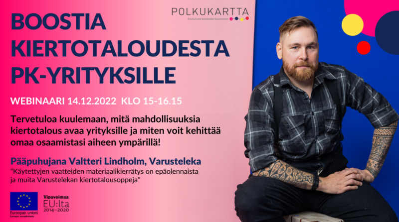 Boostia kiertotaloudesta pk yrityksille